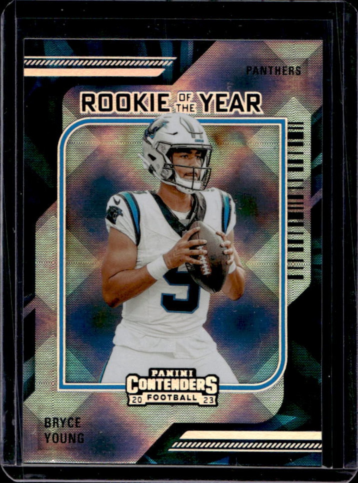 2023 Contenders Bryce Young Rookie of the Year Silver RC #4 Panthers
