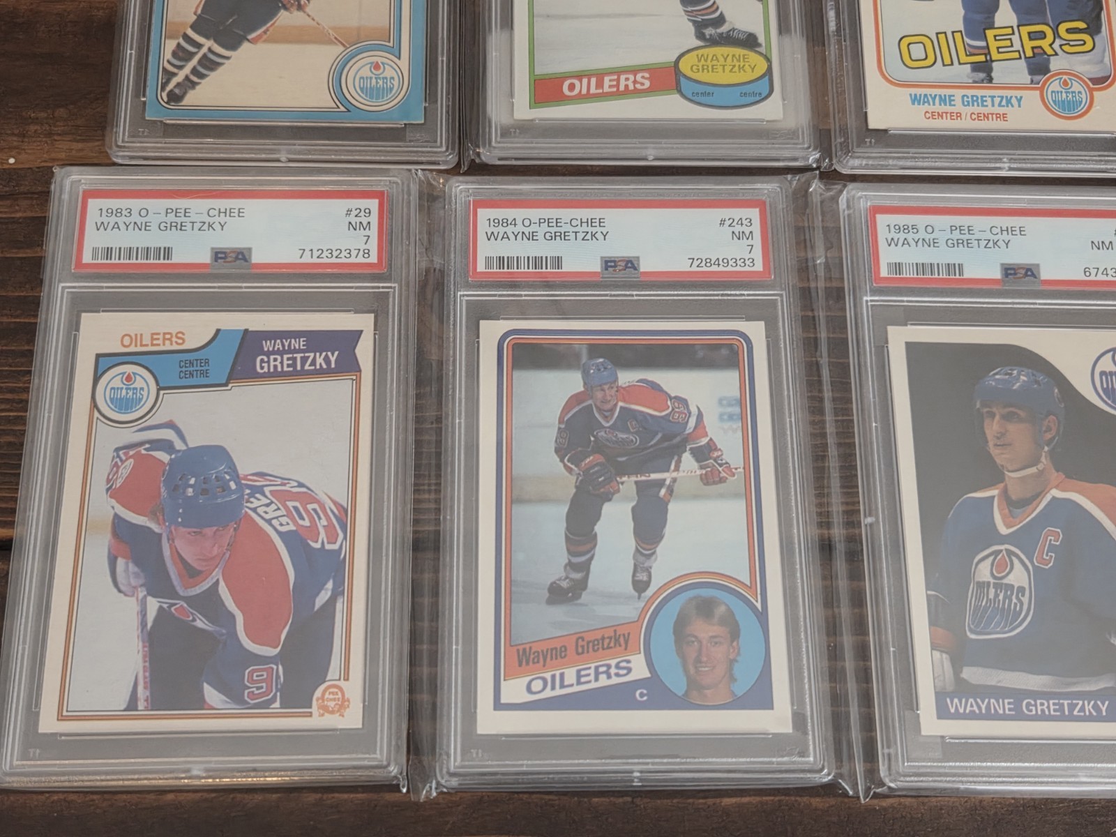 1979-1992 O-PEE-CHEE Wayne Gretzky PSA Complete Player Card Set Rookie HOF RC view 4