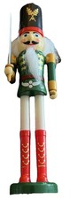 8 inch plastic nutcracker green