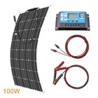 Solar panel flexible 12V 100W waterproof monocrystalline camping RV home charge