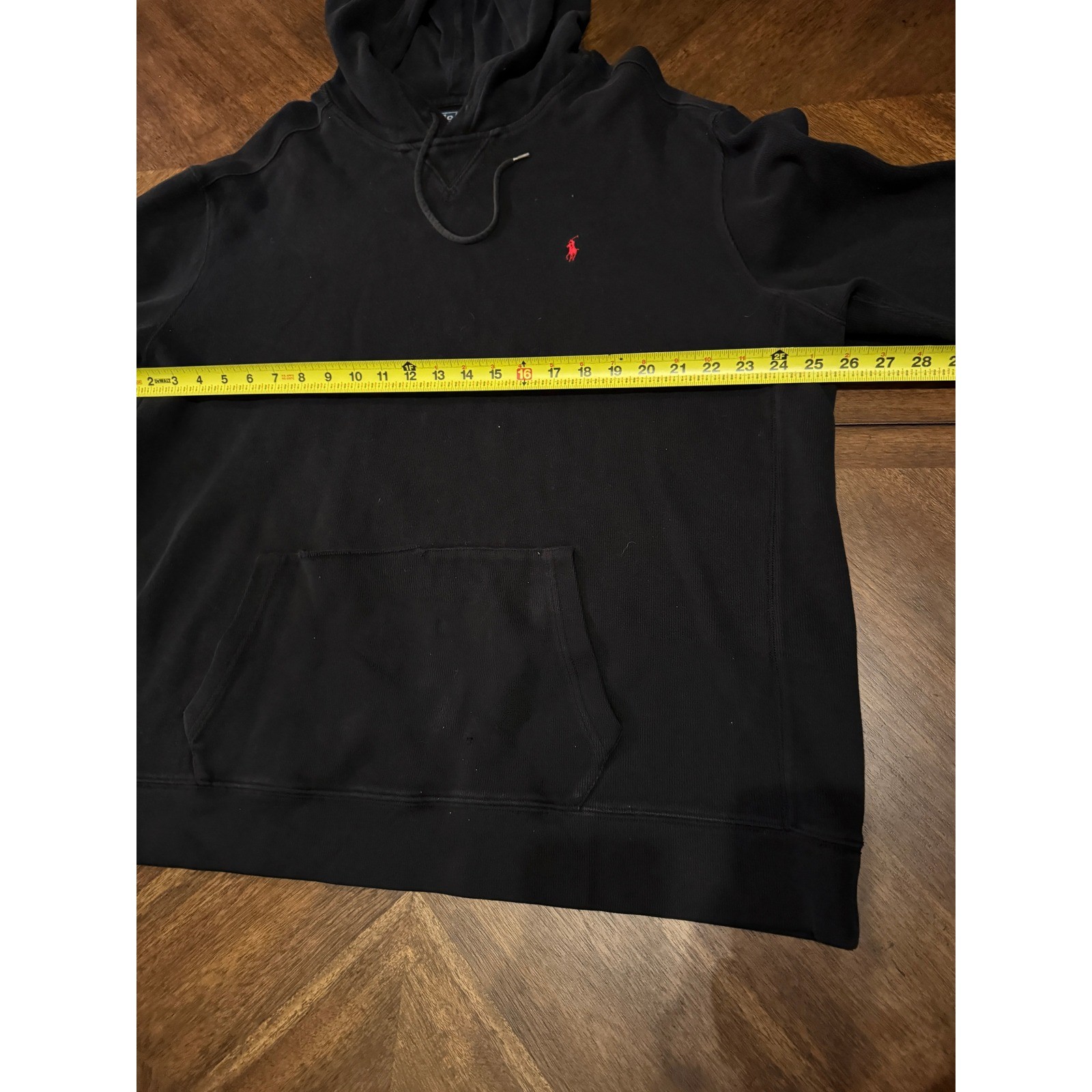 Polo Ralph Lauren Mens XXL Black Hoodie Red Pony Logo Pullover Sweatshirt |K1 thumbnail 5