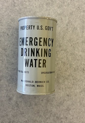 #ad #ad US Government Emergency Drinking Water in Can $15.00