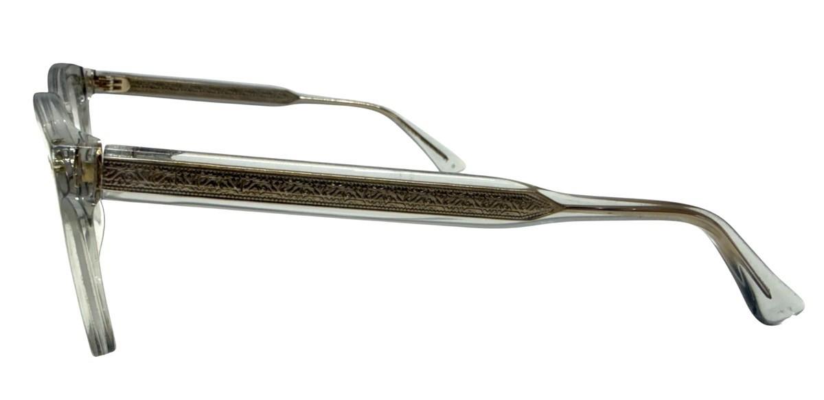 GUCCI RECTANGULAR EYEGLASSES IN TRANSPARENT GREY … - image 2