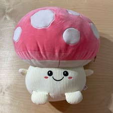 Smoochy Pals Pink and White Mushroom Plush Toy PC 