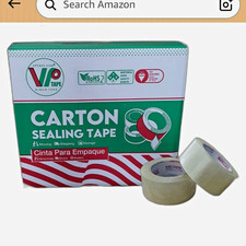 VP TAPE Clear Carton Sealing Tape - Carton Sealing/Packaging Tape Rolls