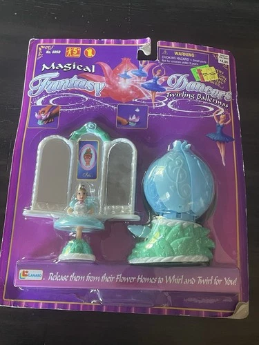 VTG Magical Fantasy Dancers Twirling Ballerinas Flower Doll Iris Sky MIP 1997