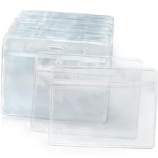 - Horizontal Card Protector w/Soft Edge - Sealable Fits 3.5x2.25 Inch Insert,...