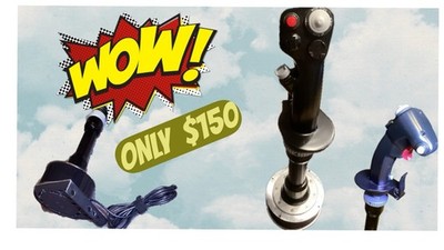 Thrustmaster Hotas Warthog Flight Stick Joystick for PC Black, Light Use, No Box