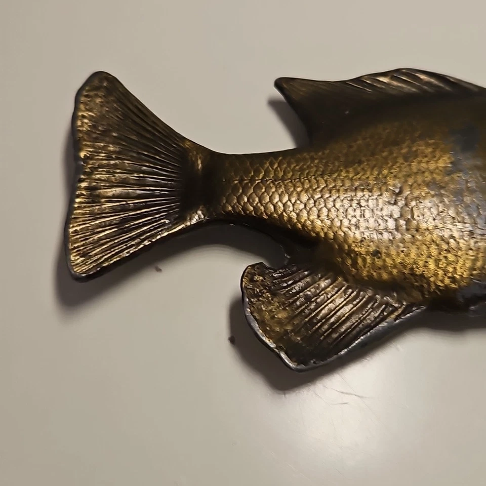 Vintage Bergamot Brass Works Fish Belt Buckle 1976 Darien WI Fishing - Image 4 of 4