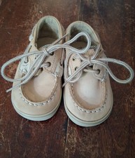 Baby/Toddler Tan Sperrys Boat Shoe Great condition size 4M
