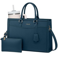 LOVEVOOK Laptop Tote Bag for Women, Large Work Computer Bag with Cup Holder
