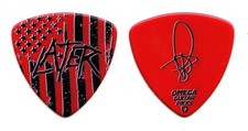 Slayer Tom Araya Signature Later Red Guitar Pick #3 2019 The Final Campaign Tour