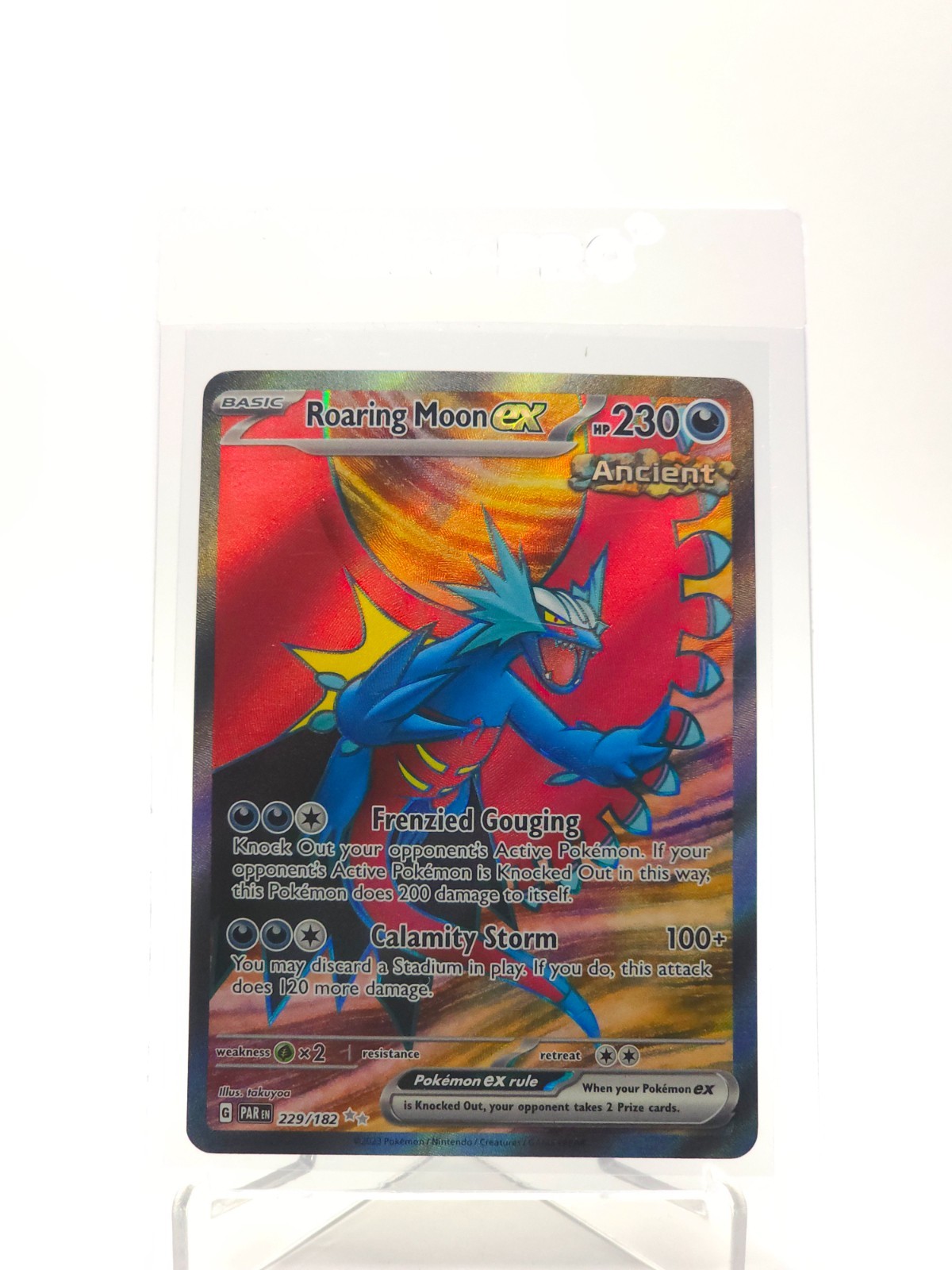 Roaring Moon ex 229/182 SV04: Paradox Rift Holo NM