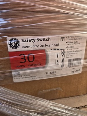 TH3361 GE NEW IN BOXES 3P 600V FUSIBLE DISCONNECTS (84 AVAILABLE) FREE SHIPPING