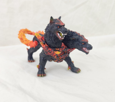 Schleich Eldrador Creatures Hellhound 42451 Lava Two-Headed Fire Dog Figure