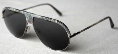 Andy Wolf Sonnenbrille MIGHT e Pilot Metall Silber, Tortoise grau/grau