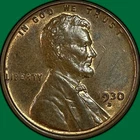 1930-D Red Brown Lincoln Wheat Cent Uncirculated UNC Coin #36383