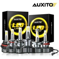 Auxito 9006 Hb4 Led Headlight Super Bright Bulbs Kit White 6500k Highlow Beam Auxito 9006 Hb4 Led Headlight Super Bright Bulbs Kit White 6500k Highlow Beam