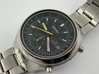 Vintage SEIKO 6139-7100 Helmet Black Dial Chronograph Automatic Cal 6139B - 40mm