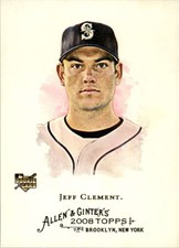 2008 Topps Allen and Ginter #329 Jeff Clement RC - Rookie Card SP - Sho ID:70002. rookie card picture