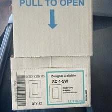 box of 12 new Lutron Claro Wall Plate lot Scr...