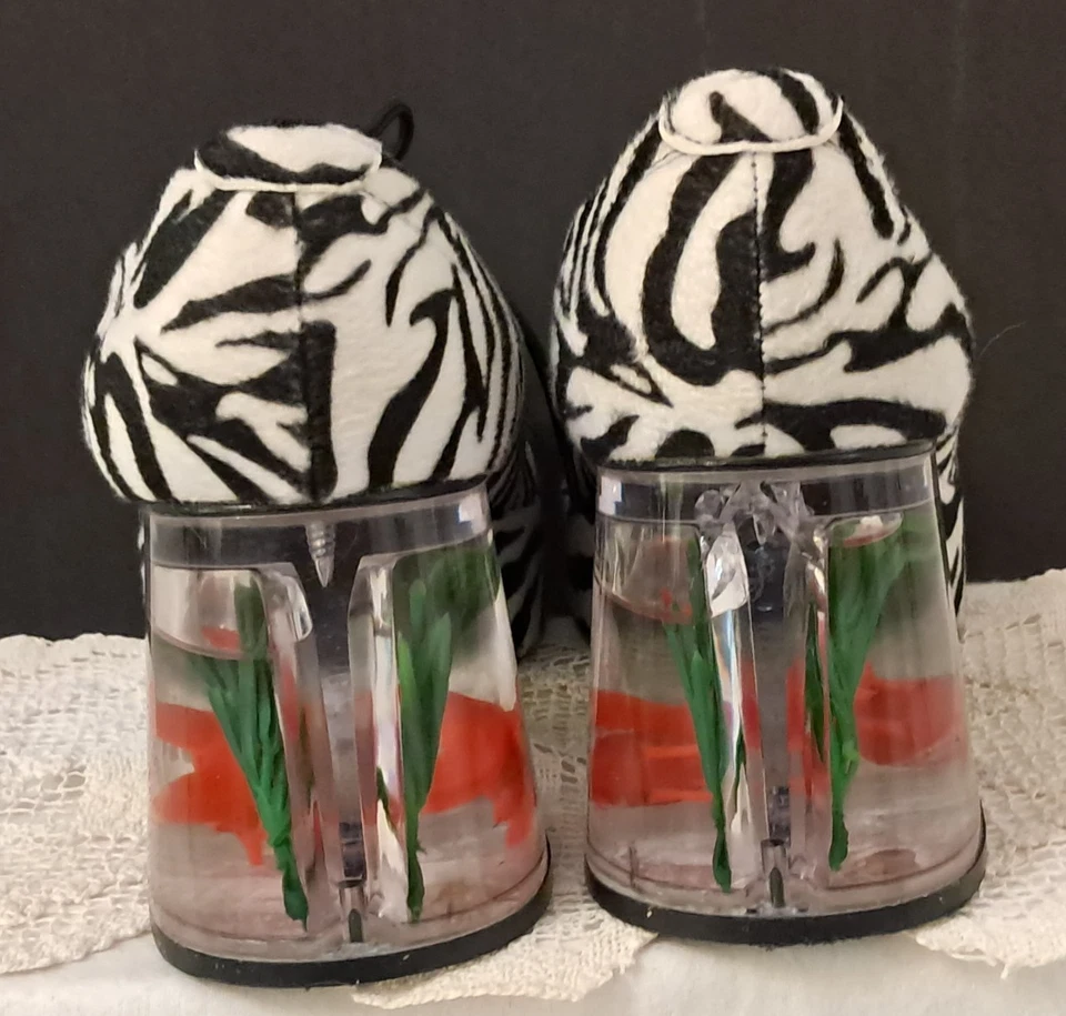 Zapatos Funtasma Cebra Rayas con Peces en Curación Talla L PIMP-02 Foto 4 de 4