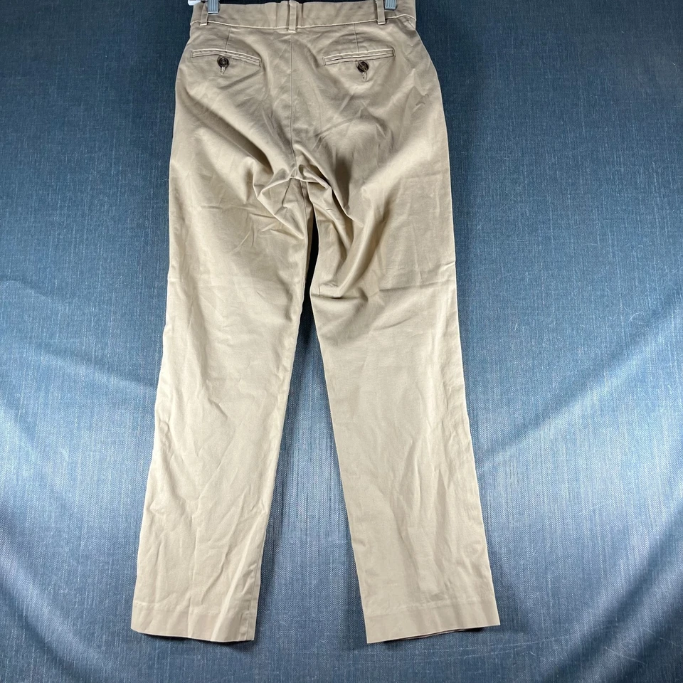Tommy Hilfiger Pantalones Niño Talla 16 Beige Chino Informal Elástico Mezcla Algodón Foto 2 de 4