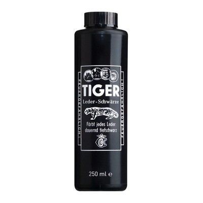 B & E TIGER Leder-Schwärze 250ml Tigerschwärze Leder auffrischen Stiefel Sattel