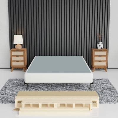 , 8-Inch Sturdy Box Spring for Mattress Support-Durable and Easy to Assemble ...