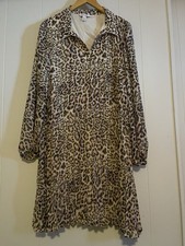 Lepard Pink Pleated Dress