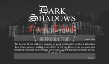 DARK SHADOWS FAN CLUB MEMBERSHIP CARD - COLLINWOOD VERSION
