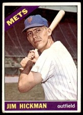 1966 TOPPS JIM HICKMAN NEW YORK METS #402