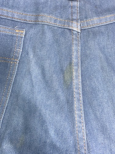 VTG Wrangler Denim Jeans Men Size 36X30 (33x30) Light Blue Straight Leg USA Made - Picture 12 of 18