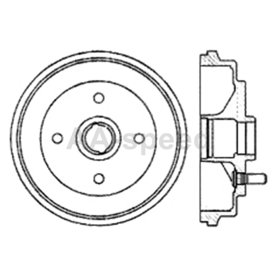 Tambor de freno trasero para Ford EcoSport 2012 2011 2010 2009 2008 2007 2006 2005 2004 Foto 3 de 4