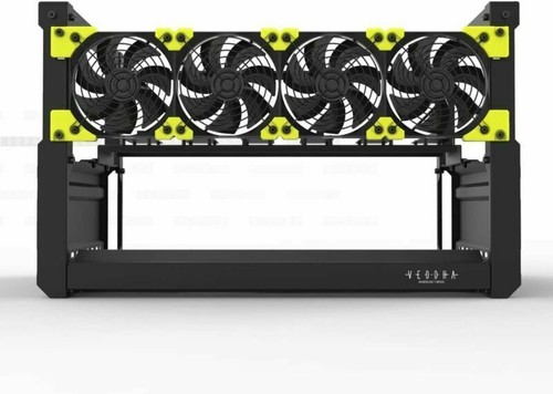 Veddha T2 6/8 GPU Open Air Mining Rig Case Computer Miner Frame Stackable - Picture 12 of 31