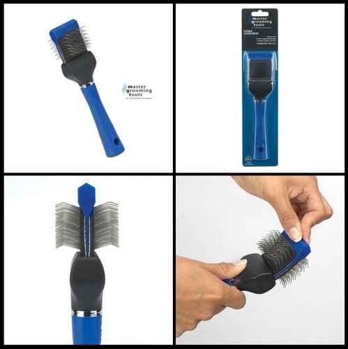 Master Grooming Tools FLEXIBLE SLICKER BRUSH Reg&Wide FLEX*Compare to Les Poochs - 第 3/16 張圖片