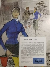 Advertisement: Braemar Knitwear Ltd, Hawick, Scotland "Two-Act Play....braemar