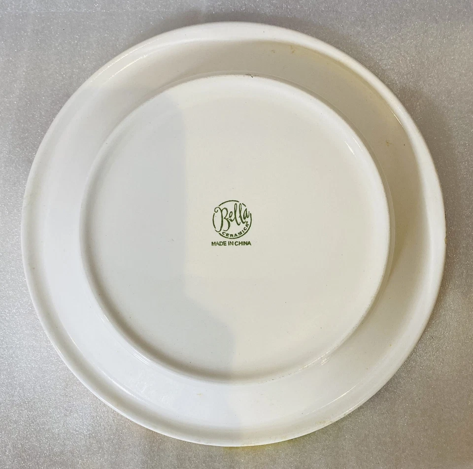 Sobremesa redonda Bella Ceramica ALFRESCO 4 pratos de salada frutas pintadas à mão 8 3/4”D - Imagem 4 de 4