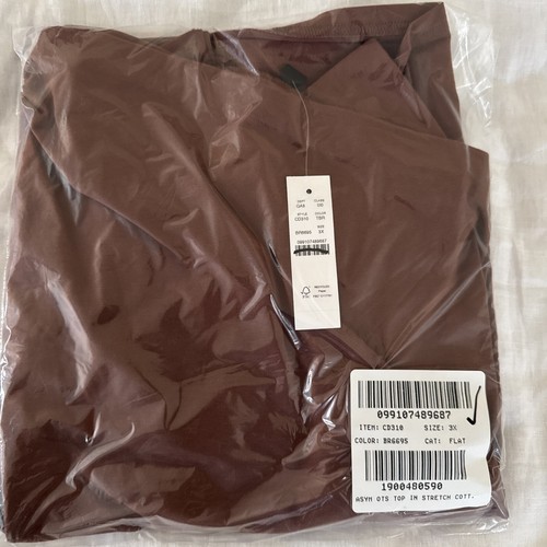 J.Crew Asymmetrical off-the-shoulder top in stretch cotton blend 2X 3X Brown New - Picture 2 of 4