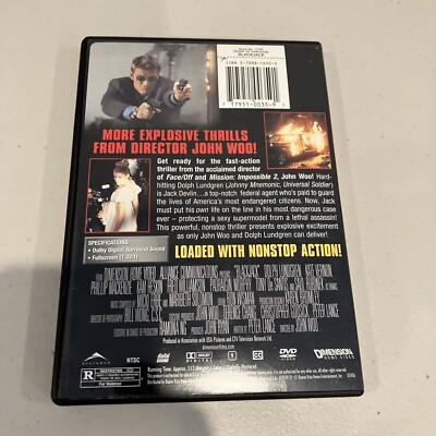 Blackjack (DVD, 1998) John Woo Dolph Lundgren, Kate Vernon Mostky