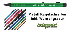 Werbeartikel Metall Kugelschreiber inkl Gravur, Werbung, Logo Lasergravur