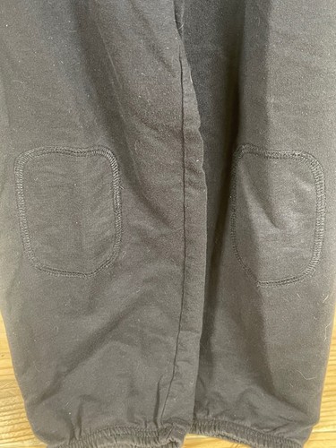 Okie Dokie Match Up Boys (6Y) Sweat Pants Solid Black Knee Pocket Jogger Bottoms - Picture 3 of 5