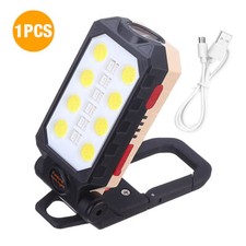 Portable Led Flashlight Cob Work Light Led Flashlight Us Magnet Usb Rechargeable