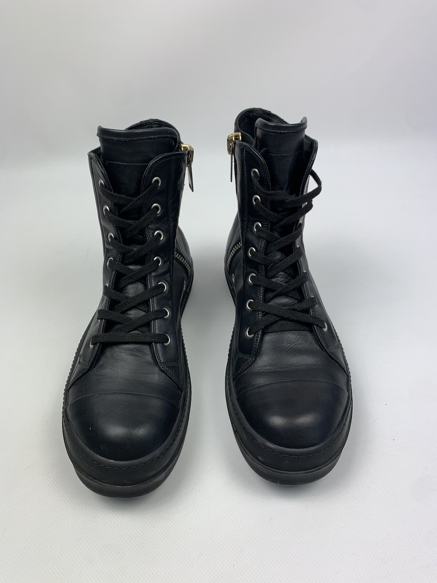 Rick Owens Ramones men's high top leather sneakers size 41 Rick Owens Ramones men's high top leather sneakers size 41