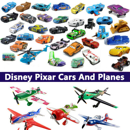 Disney Pixar Cars And Plane Lot Lightning 1:55 Diecast Model Toys Gift Loose Car FL10000
