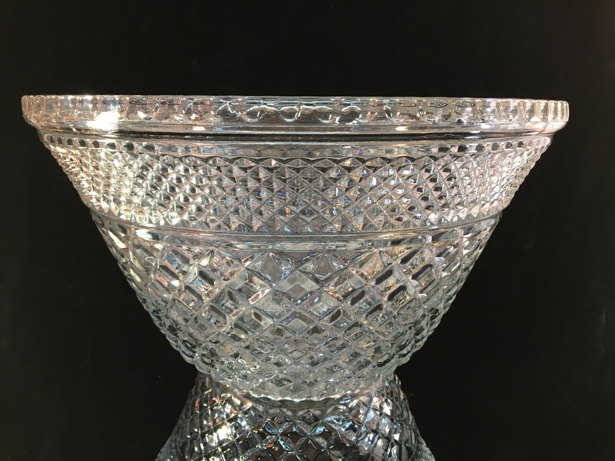 Anchor Hocking WEXFORD Punch Bowl w/Stand & 12 Cups | eBay