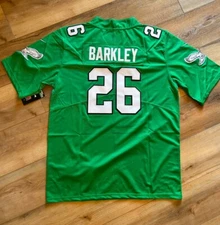 Saquon Barkley #26 Philadelphia Eagles KIDS Jersey KELLY YOUTH MEDIUM Stitched