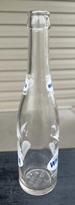 Vintage WHISTLE 10 oz Clear Glass Soda Pop Bottle Springfield MO