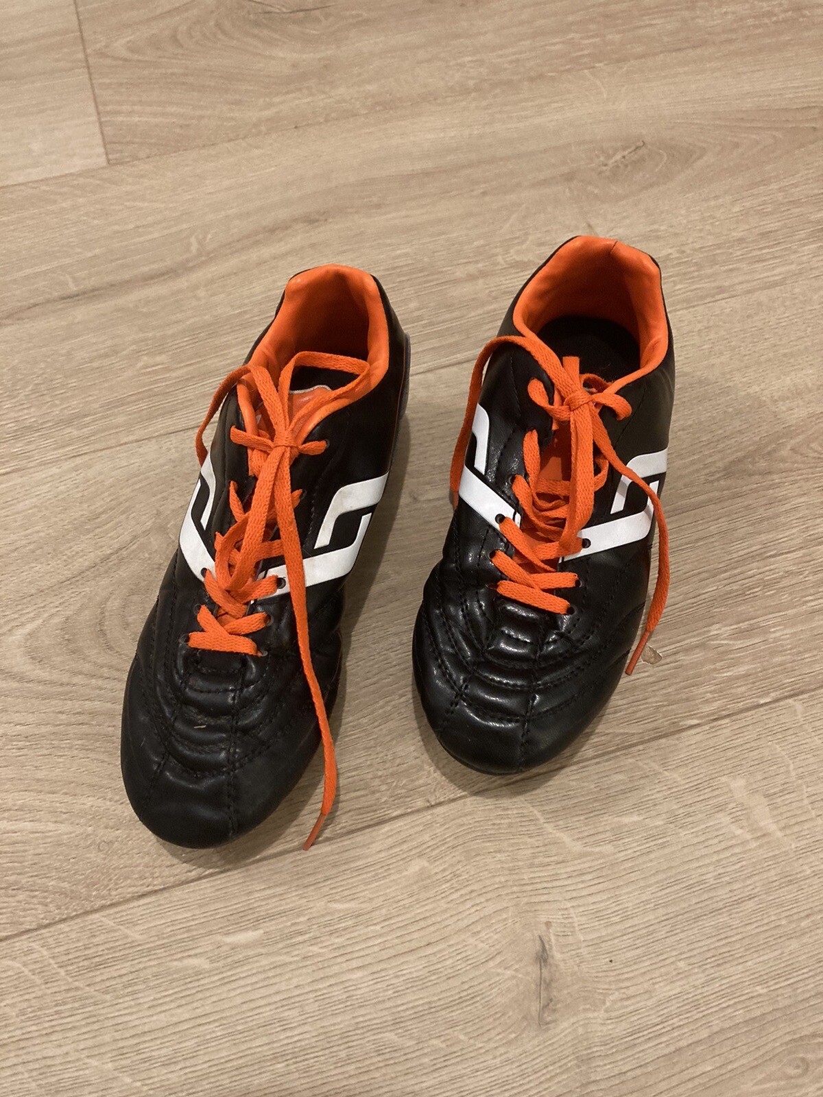 Boys Pro Touch Football Boots Size 2 Black And Orange eBay