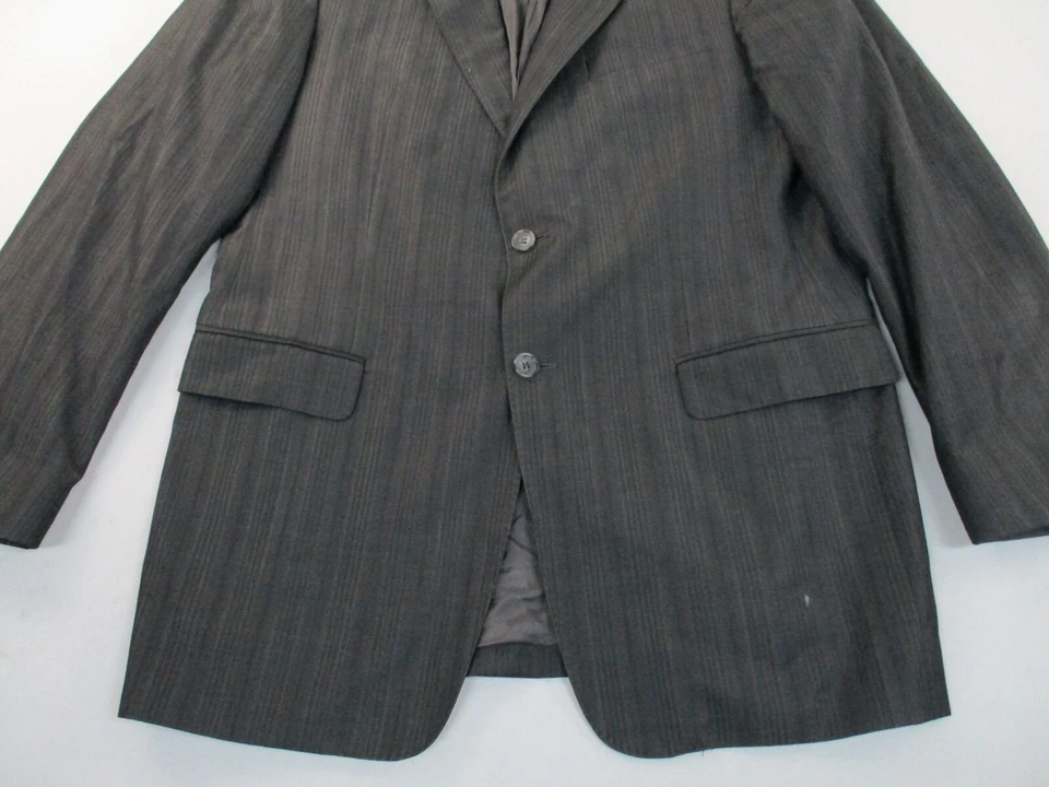 Chaqueta Blazer Versace Collection Para Hombre 54 EU Larga Marrón Lana Preppy Foto 4 de 4